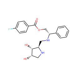 O=C(OC[C@@H](NC[C@H]1NC[C@H](O)[C@@H]1O)c1ccccc1)c1ccc(F)cc1 ZINC000028472058