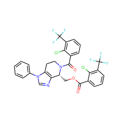 O=C(OC[C@@H]1c2ncn(-c3ccccc3)c2CCN1C(=O)c1cccc(C(F)(F)F)c1Cl)c1cccc(C(F)(F)F)c1Cl ZINC000218370229