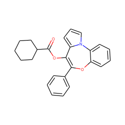 O=C(OC1=C(c2ccccc2)Oc2ccccc2-n2cccc21)C1CCCCC1 ZINC000013757565