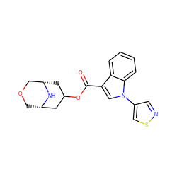 O=C(OC1C[C@H]2COC[C@@H](C1)N2)c1cn(-c2cnsc2)c2ccccc12 ZINC001772629895