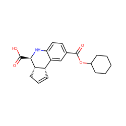 O=C(OC1CCCCC1)c1ccc2c(c1)[C@@H]1C=CC[C@@H]1[C@@H](C(=O)O)N2 ZINC000002459142