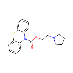 O=C(OCCN1CCCC1)N1c2ccccc2Sc2ccccc21 ZINC000040934869