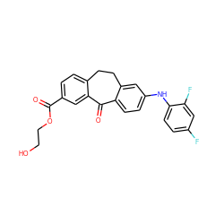 O=C(OCCO)c1ccc2c(c1)C(=O)c1ccc(Nc3ccc(F)cc3F)cc1CC2 ZINC000095595036