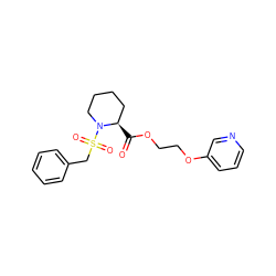 O=C(OCCOc1cccnc1)[C@@H]1CCCCN1S(=O)(=O)Cc1ccccc1 ZINC001772631213