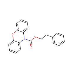 O=C(OCCc1ccccc1)N1c2ccccc2Oc2ccccc21 ZINC000095575869