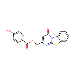 O=C(OCc1cc(=O)n2c(n1)sc1ccccc12)c1ccc(O)cc1 ZINC000003359364