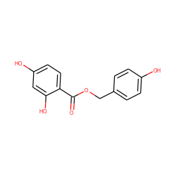 O=C(OCc1ccc(O)cc1)c1ccc(O)cc1O ZINC000066166838