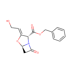 O=C(OCc1ccccc1)[C@H]1/C(=C/CO)O[C@@H]2CC(=O)N21 ZINC000013399661