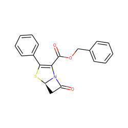 O=C(OCc1ccccc1)C1=C(c2ccccc2)S[C@@H]2CC(=O)N12 ZINC000026384912