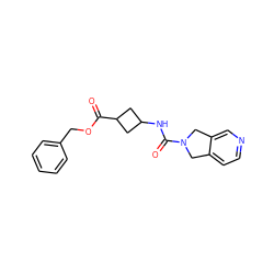 O=C(OCc1ccccc1)C1CC(NC(=O)N2Cc3ccncc3C2)C1 ZINC000166492691