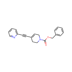 O=C(OCc1ccccc1)N1CC=C(C#Cc2ccccn2)CC1 ZINC000028526205