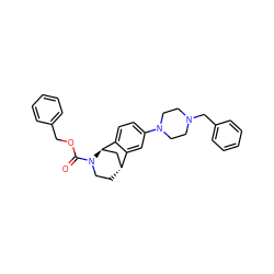 O=C(OCc1ccccc1)N1CC[C@@H]2C[C@@H]1c1ccc(N3CCN(Cc4ccccc4)CC3)cc12 ZINC000199354027