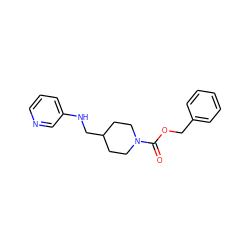 O=C(OCc1ccccc1)N1CCC(CNc2cccnc2)CC1 ZINC000033993395