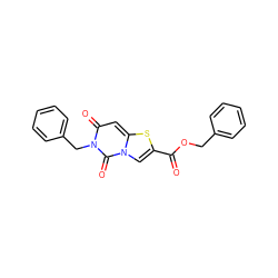 O=C(OCc1ccccc1)c1cn2c(=O)n(Cc3ccccc3)c(=O)cc2s1 ZINC000029133346