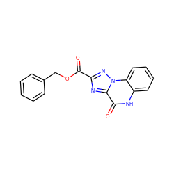 O=C(OCc1ccccc1)c1nc2c(=O)[nH]c3ccccc3n2n1 ZINC000013677449