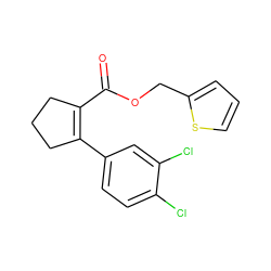 O=C(OCc1cccs1)C1=C(c2ccc(Cl)c(Cl)c2)CCC1 ZINC000028957323