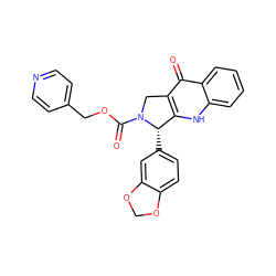 O=C(OCc1ccncc1)N1Cc2c([nH]c3ccccc3c2=O)[C@@H]1c1ccc2c(c1)OCO2 ZINC000003942888