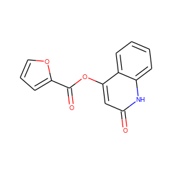 O=C(Oc1cc(=O)[nH]c2ccccc12)c1ccco1 ZINC000040834930