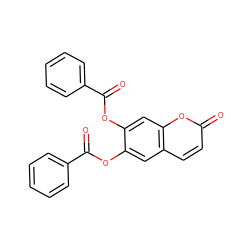 O=C(Oc1cc2ccc(=O)oc2cc1OC(=O)c1ccccc1)c1ccccc1 ZINC000034525990