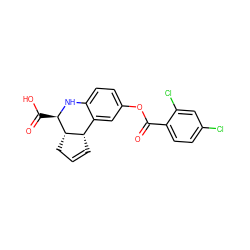 O=C(Oc1ccc2c(c1)[C@@H]1C=CC[C@@H]1[C@@H](C(=O)O)N2)c1ccc(Cl)cc1Cl ZINC000002587039