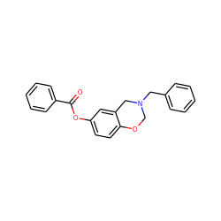 O=C(Oc1ccc2c(c1)CN(Cc1ccccc1)CO2)c1ccccc1 ZINC000031628782