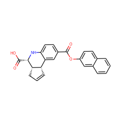 O=C(Oc1ccc2ccccc2c1)c1ccc2c(c1)[C@@H]1C=CC[C@@H]1[C@H](C(=O)O)N2 ZINC000001149802