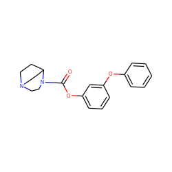 O=C(Oc1cccc(Oc2ccccc2)c1)N1CCN2CCC1CC2 ZINC000034006071