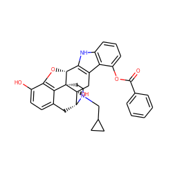 O=C(Oc1cccc2[nH]c3c(c12)C[C@@]1(O)[C@H]2Cc4ccc(O)c5c4[C@@]1(CCN2CC1CC1)[C@@H]3O5)c1ccccc1 ZINC000028523991