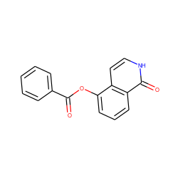 O=C(Oc1cccc2c(=O)[nH]ccc12)c1ccccc1 ZINC000008671637