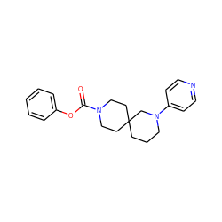 O=C(Oc1ccccc1)N1CCC2(CCCN(c3ccncc3)C2)CC1 ZINC000003956053