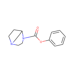 O=C(Oc1ccccc1)N1CCN2CCC1CC2 ZINC000043079138