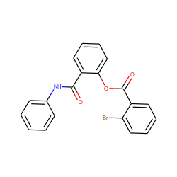 O=C(Oc1ccccc1C(=O)Nc1ccccc1)c1ccccc1Br ZINC000000991665