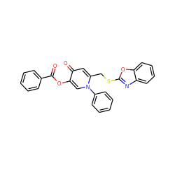 O=C(Oc1cn(-c2ccccc2)c(CSc2nc3ccccc3o2)cc1=O)c1ccccc1 ZINC000103240490