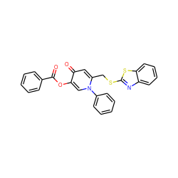 O=C(Oc1cn(-c2ccccc2)c(CSc2nc3ccccc3s2)cc1=O)c1ccccc1 ZINC000103240480