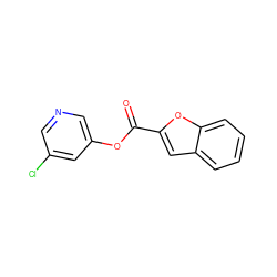 O=C(Oc1cncc(Cl)c1)c1cc2ccccc2o1 ZINC000040812413