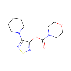 O=C(Oc1nsnc1N1CCCCC1)N1CCOCC1 ZINC000000795230