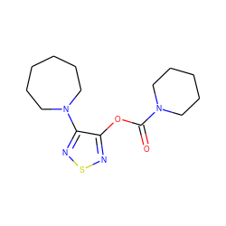 O=C(Oc1nsnc1N1CCCCCC1)N1CCCCC1 ZINC000049035818