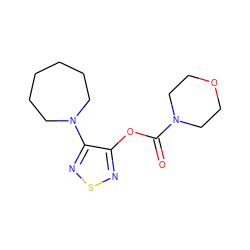 O=C(Oc1nsnc1N1CCCCCC1)N1CCOCC1 ZINC000049793042