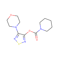 O=C(Oc1nsnc1N1CCOCC1)N1CCCCC1 ZINC000000152137