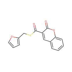 O=C(SCc1ccco1)c1cc2ccccc2oc1=O ZINC000169325581