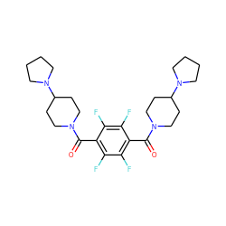 O=C(c1c(F)c(F)c(C(=O)N2CCC(N3CCCC3)CC2)c(F)c1F)N1CCC(N2CCCC2)CC1 ZINC000096284327