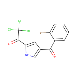 O=C(c1c[nH]c(C(=O)C(Cl)(Cl)Cl)c1)c1ccccc1Br ZINC000003069904