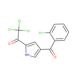 O=C(c1c[nH]c(C(=O)C(Cl)(Cl)Cl)c1)c1ccccc1Cl ZINC000003069926