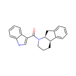 O=C(c1c[nH]c2ccccc12)N1CCC[C@@H]2c3ccccc3C[C@@H]21 ZINC000117624583