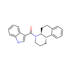 O=C(c1c[nH]c2ccccc12)N1CCC[C@H]2c3ccccc3CC[C@@H]21 ZINC000117618234