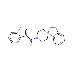 O=C(c1c[nH]c2ccccc12)N1CCC2(CC1)OCc1ccccc12 ZINC000034807219