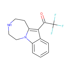 O=C(c1c2n(c3ccccc13)CCNCC2)C(F)(F)F ZINC000013535402