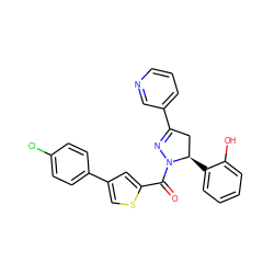 O=C(c1cc(-c2ccc(Cl)cc2)cs1)N1N=C(c2cccnc2)C[C@H]1c1ccccc1O ZINC000071281424