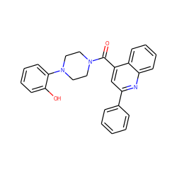 O=C(c1cc(-c2ccccc2)nc2ccccc12)N1CCN(c2ccccc2O)CC1 ZINC000015924936