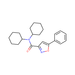 O=C(c1cc(-c2ccccc2)on1)N(C1CCCCC1)C1CCCCC1 ZINC000073273423